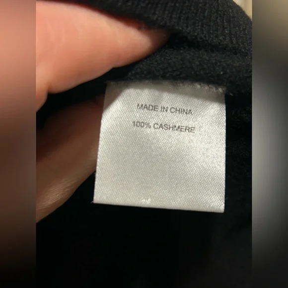 Quince Mongolian Cashmere Cardigan Black , size Small - Picture 10 of 11